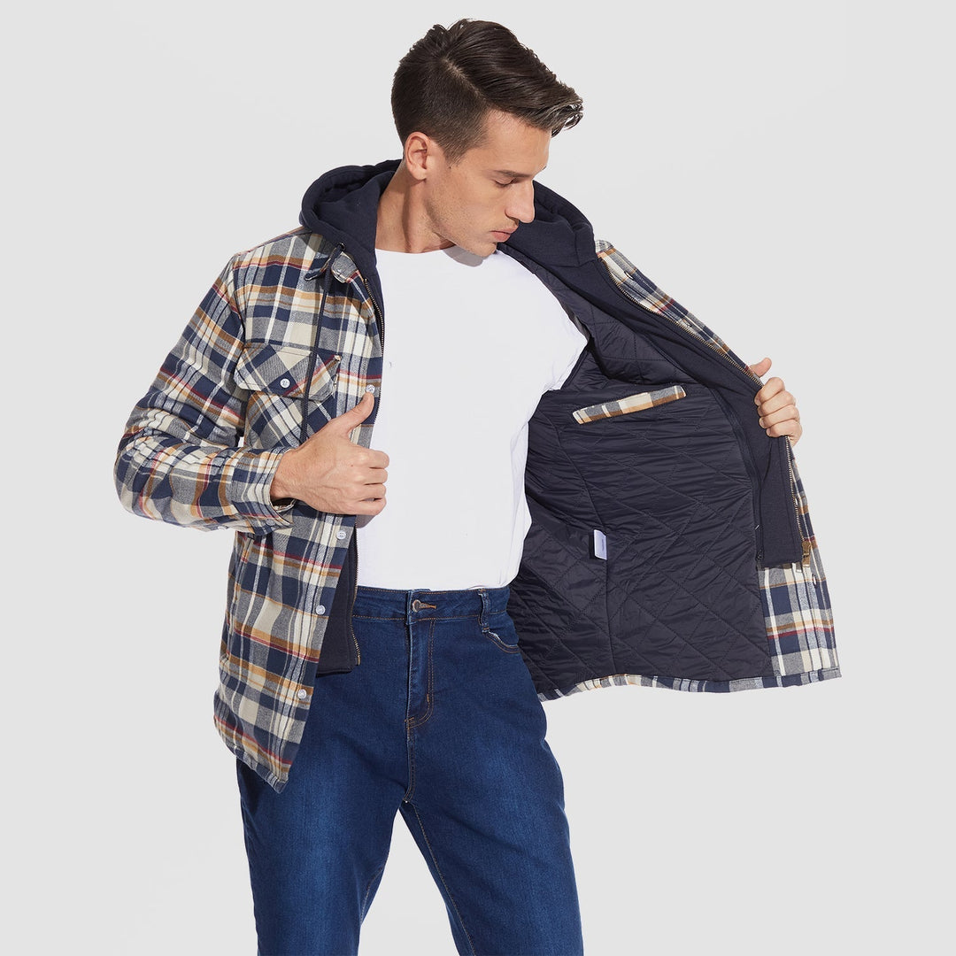 HARRY JACKET | FLANNEL WITH REMOVABLE HOOD