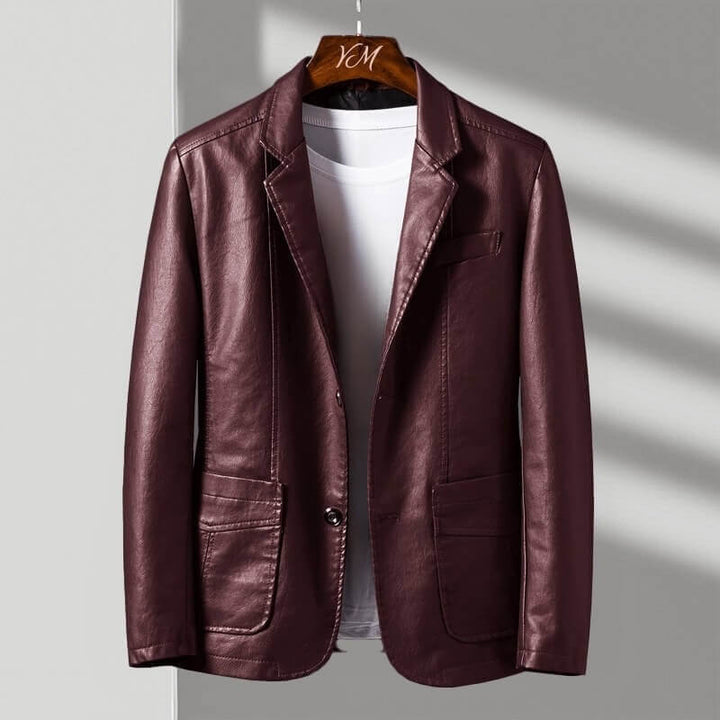 ALESSANDRO LEATHER BLAZER