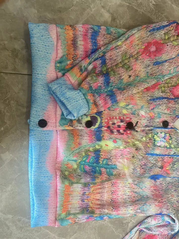 Ladies retro flannel cardigan - Perfect for chilly days