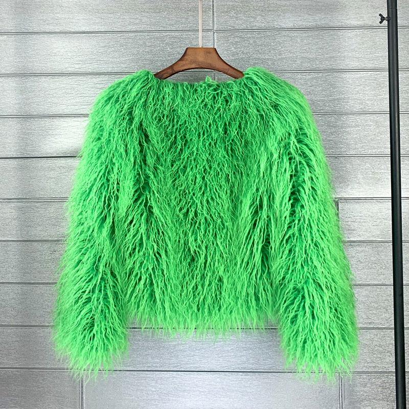 Fur coat ladies thick warm faux fur coat - High-quality craftsmanship for durability