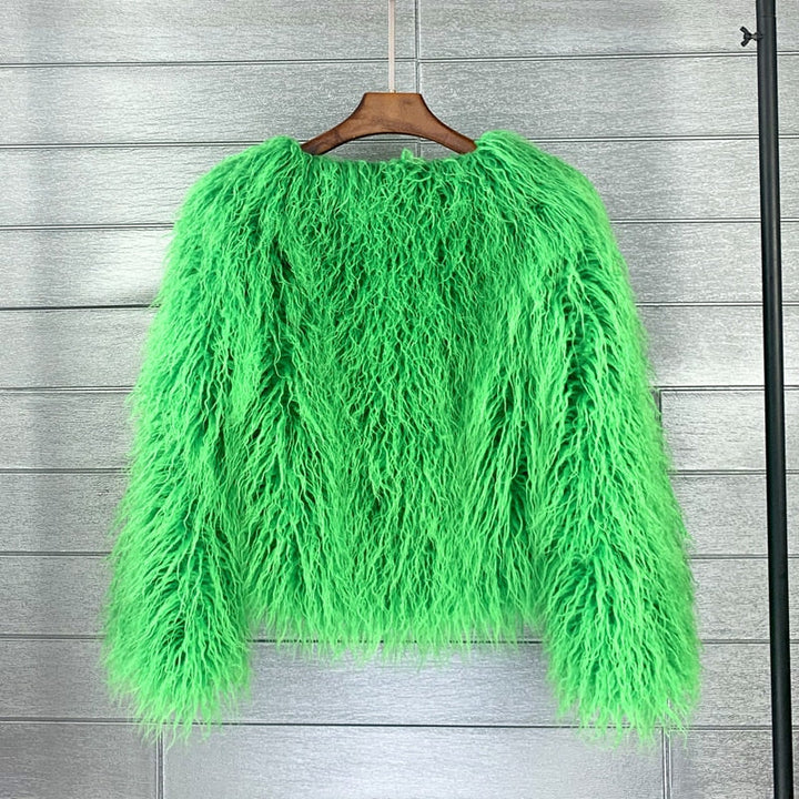 Fur coat ladies thick warm faux fur coat - High-quality craftsmanship for durability