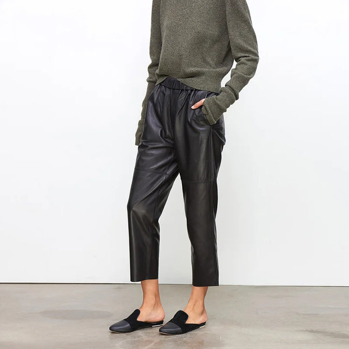 NERISSE LEATHER TROUSERS