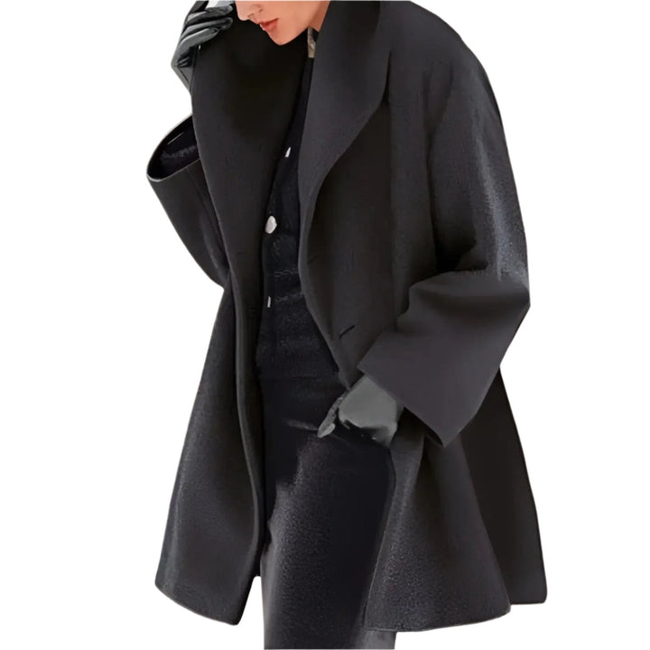 Isabella | Long Winter Coat with Button Closure