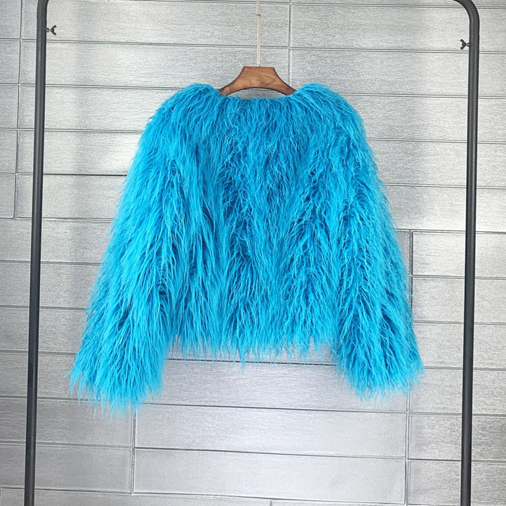 Fur coat ladies thick warm faux fur coat - High-quality craftsmanship for durability