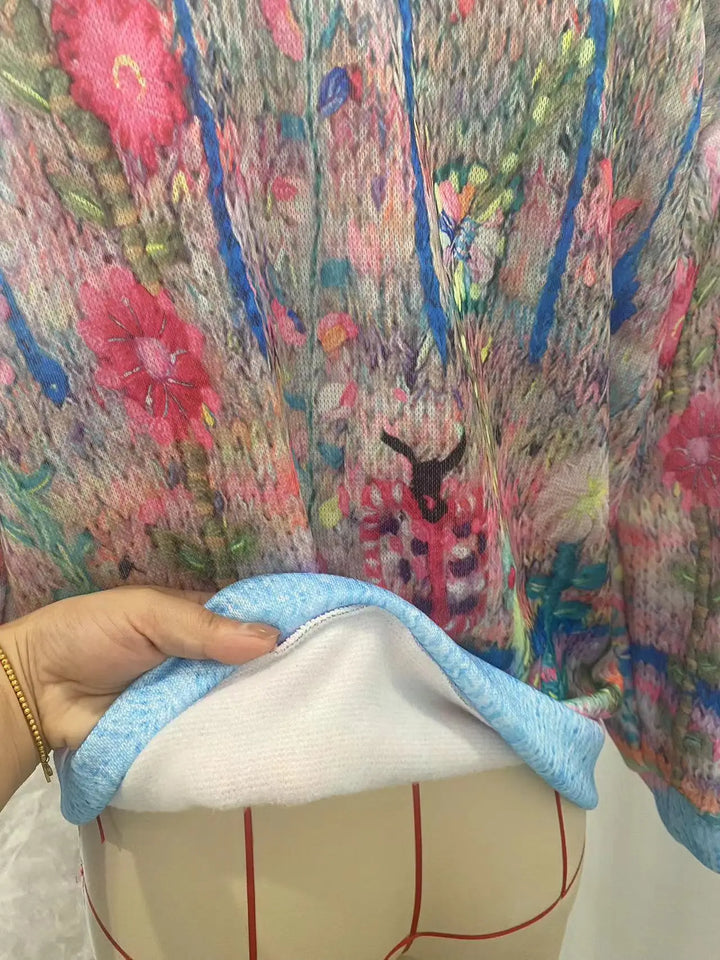 Ladies retro flannel cardigan - Perfect for chilly days