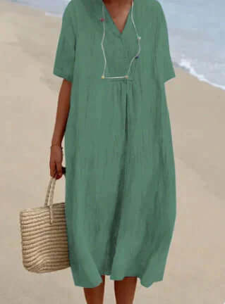 Amanda | Linen-like dress