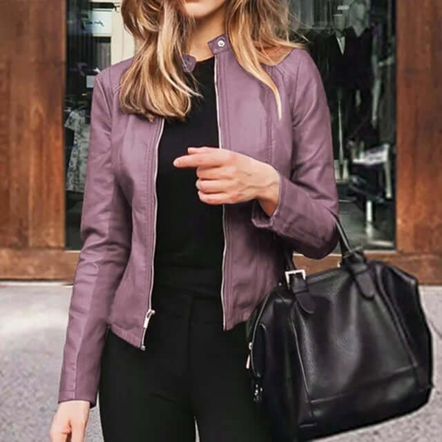 Slim Fit Leather-look Jacket