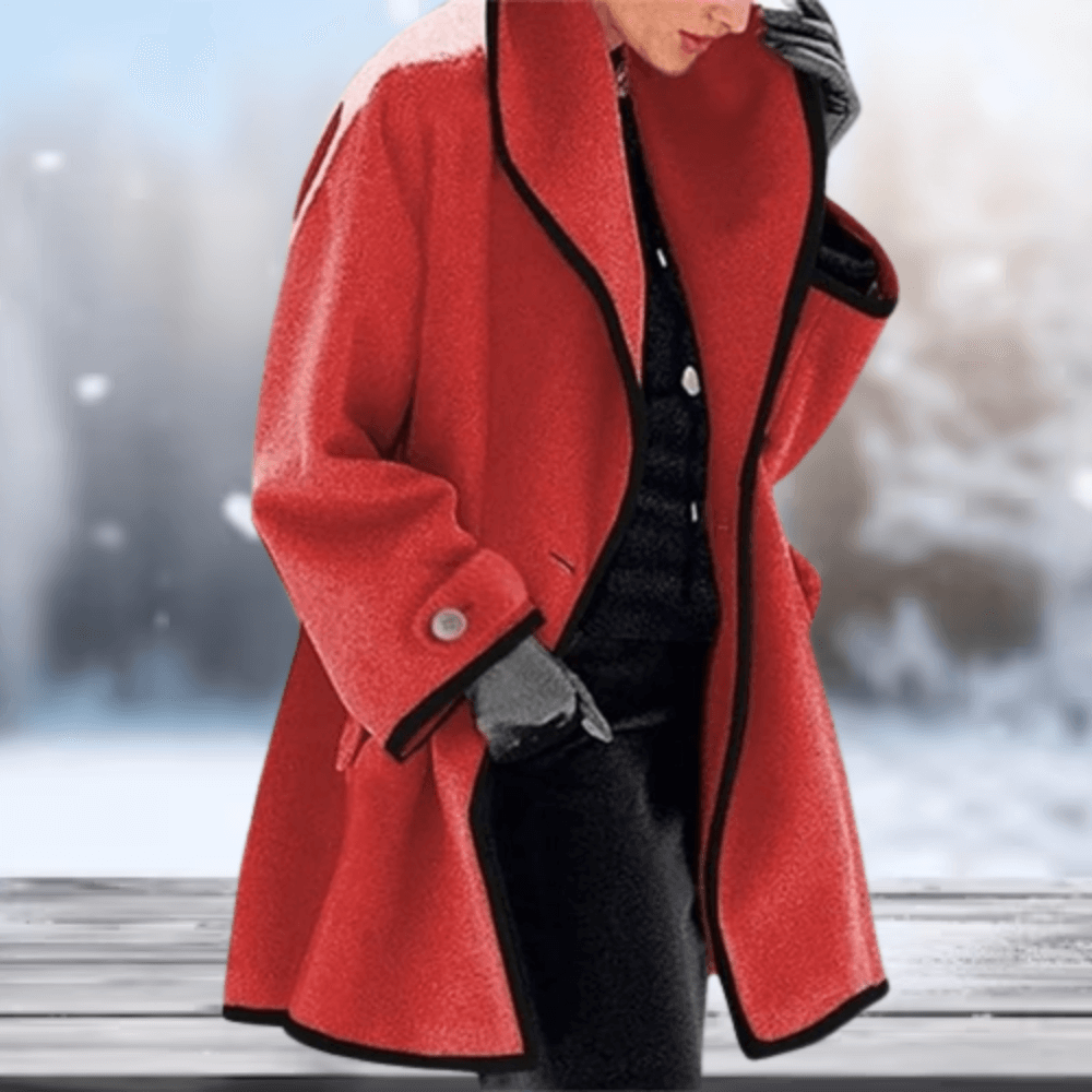 Retro wool-like coat