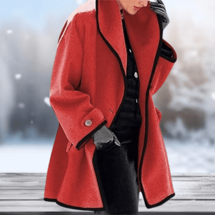 Retro wool-like coat