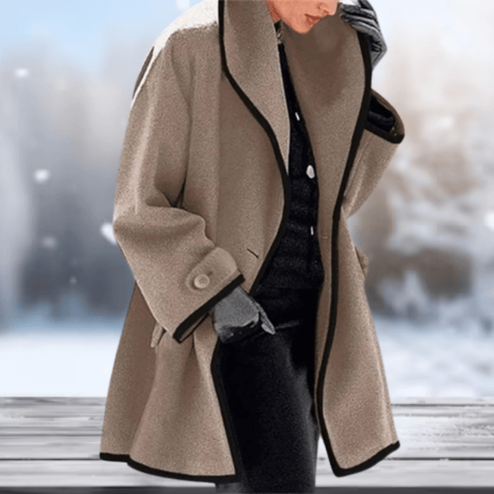 Retro wool-like coat