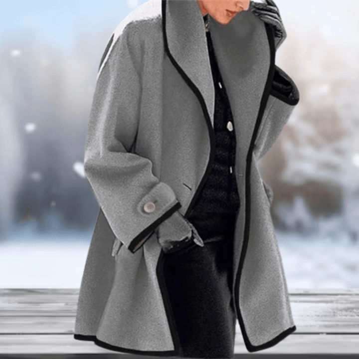 Retro wool-like coat