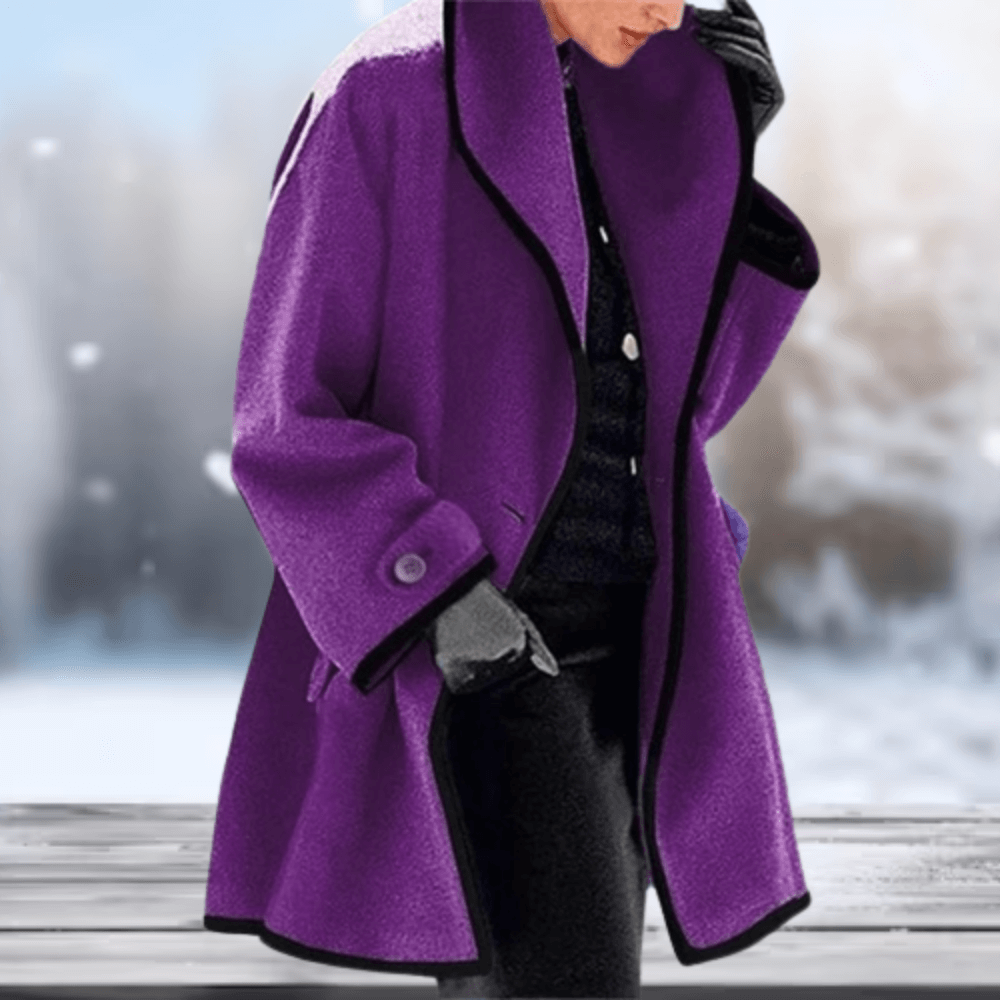 Retro wool-like coat