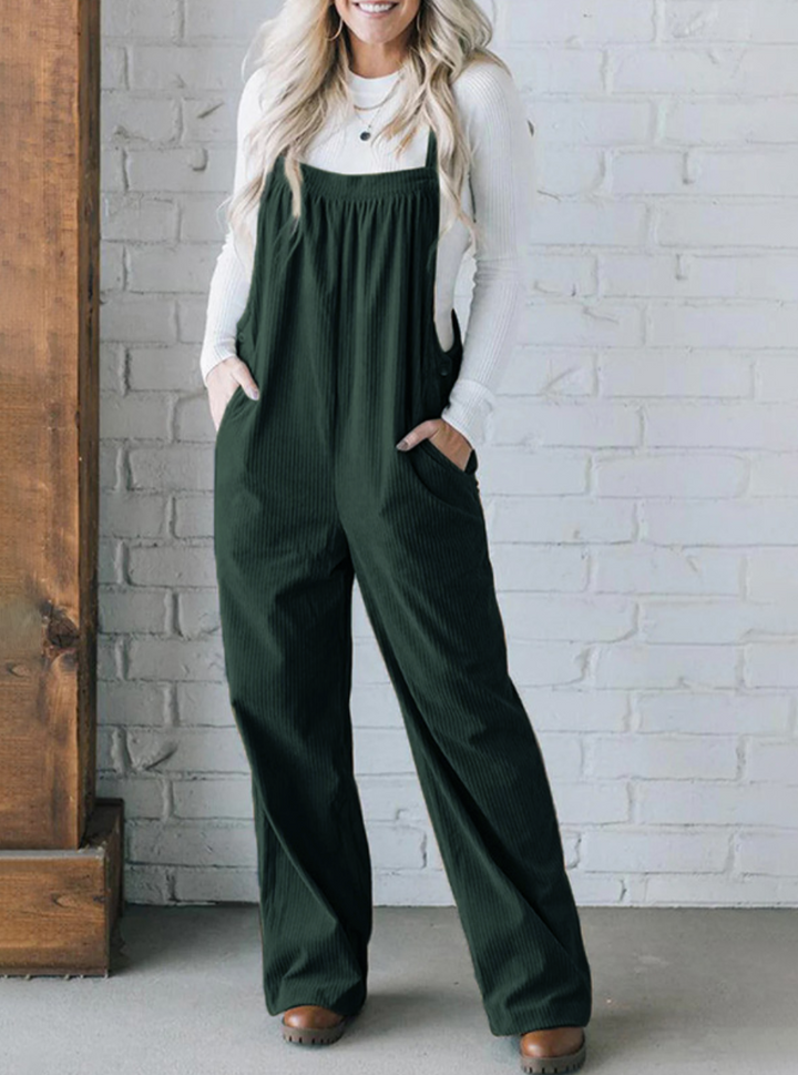 LIORA LOOSE CORD OVERALLS