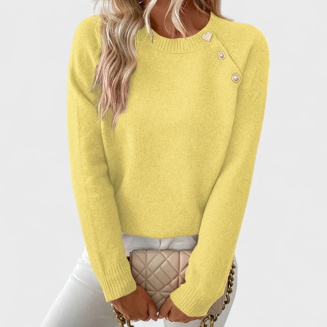 SELVYA ONE-SHOULDER SWEATER