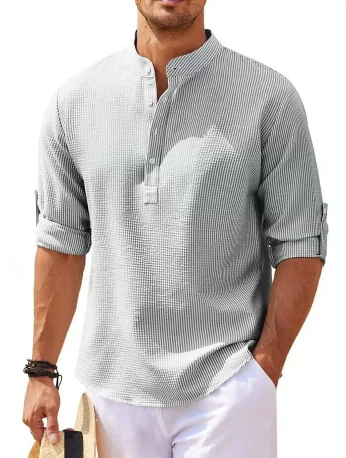 Cotton Linen-like Long sleeve for men