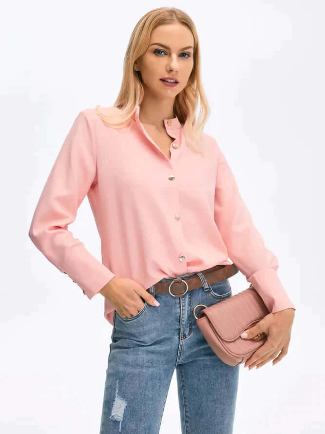 Daphne - Buttoned long sleeve blouse