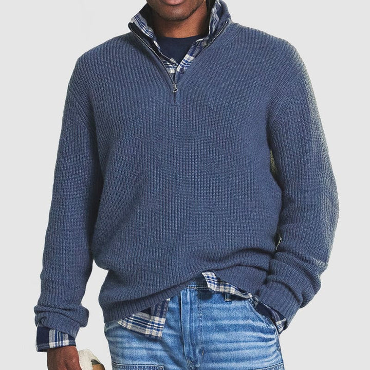 JEFFREY - Casual Zip-Up Sweater