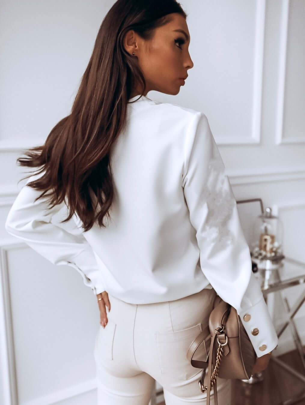 Daphne - Buttoned long sleeve blouse