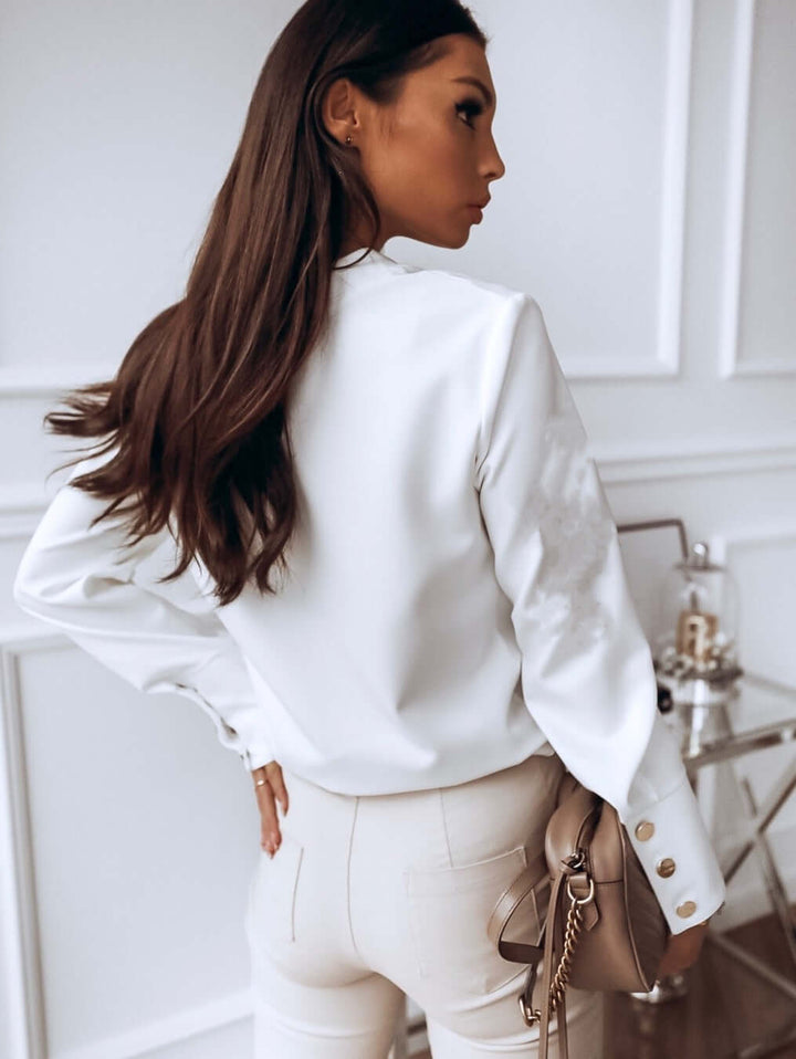 Daphne - Buttoned long sleeve blouse